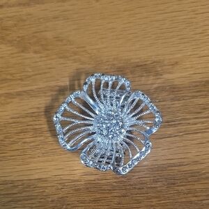 3 For $15 Silver Stretch Floral Ring